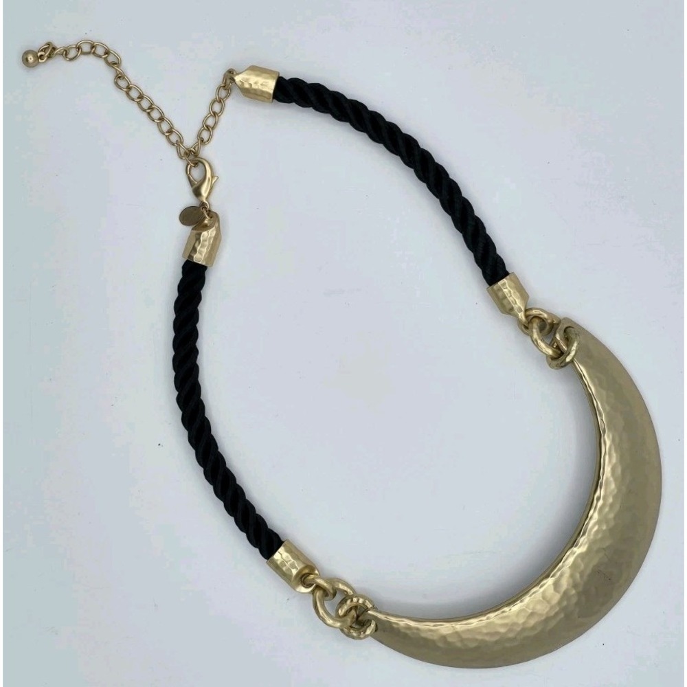 VINTAGE Chico's Fashion Statement Gold Toned Necklace -‎ 24" Excellent Condition - Picture 2 of 9